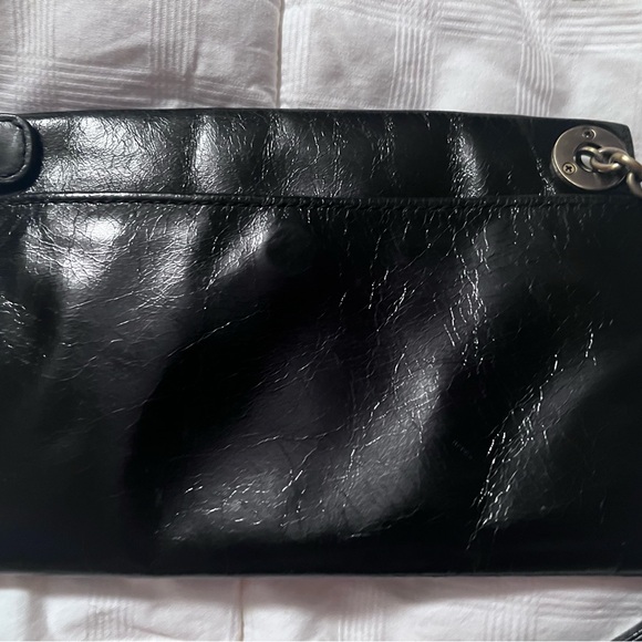 Hobo Black Genuine Leather Wristlet handbag NWOT - Picture 9 of 10